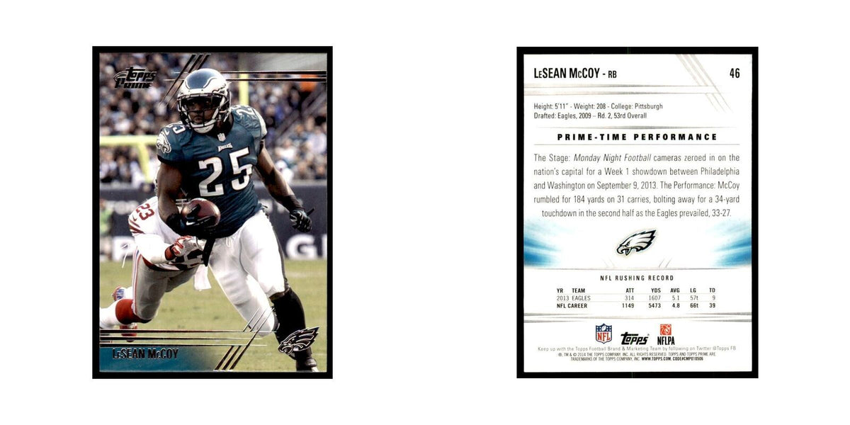 2014 Topps Prime LeSean McCoy Football Cards #46