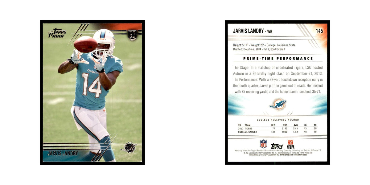 2014 Topps Prime Jarvis Landry RC Football Cards #145