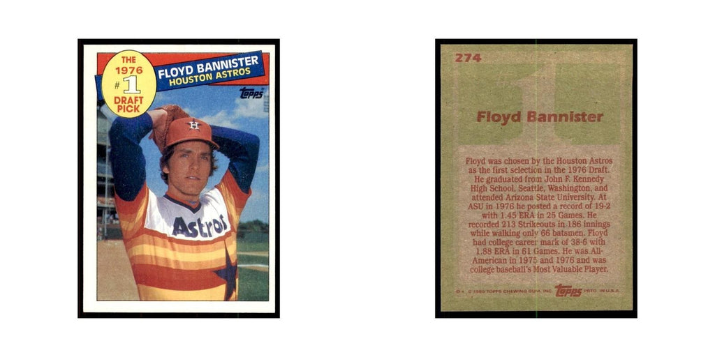1985 Topps Floyd Bannister Baseball Cards #274