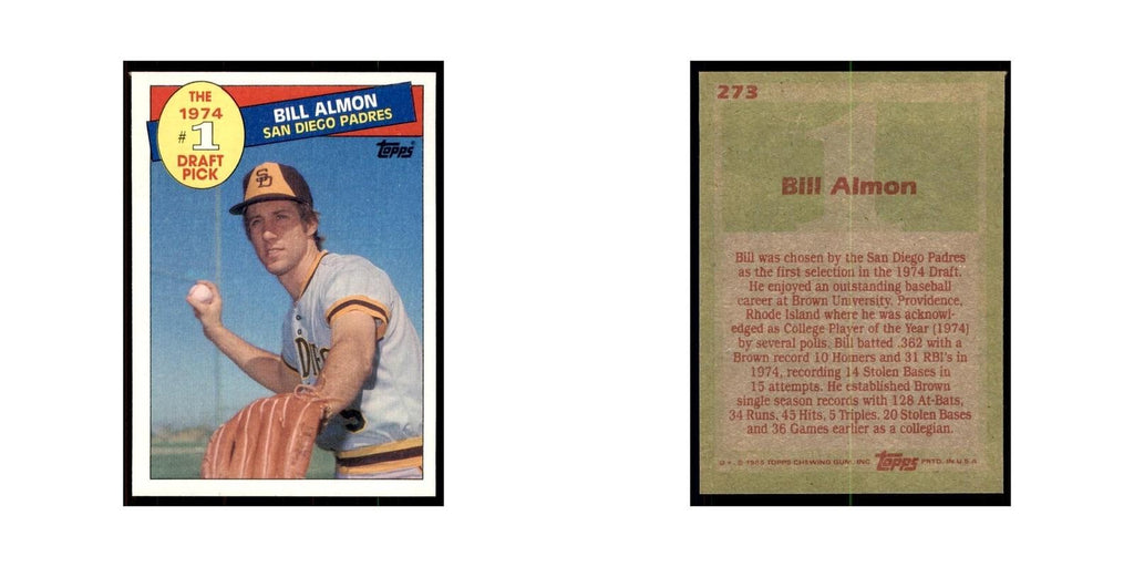 1985 Topps Bill Almon Baseball Cards #273