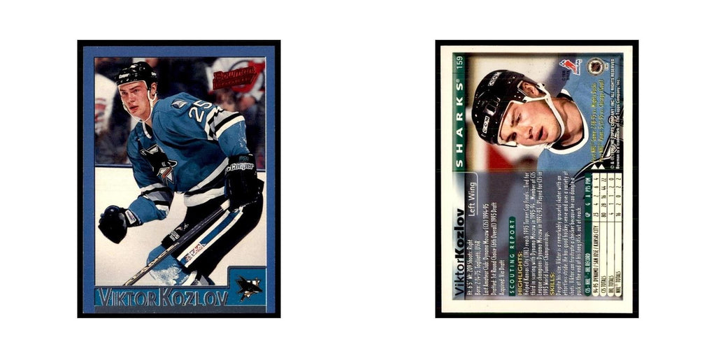 1995 Bowman Viktor Kozlov RC San Jose Sharks #159