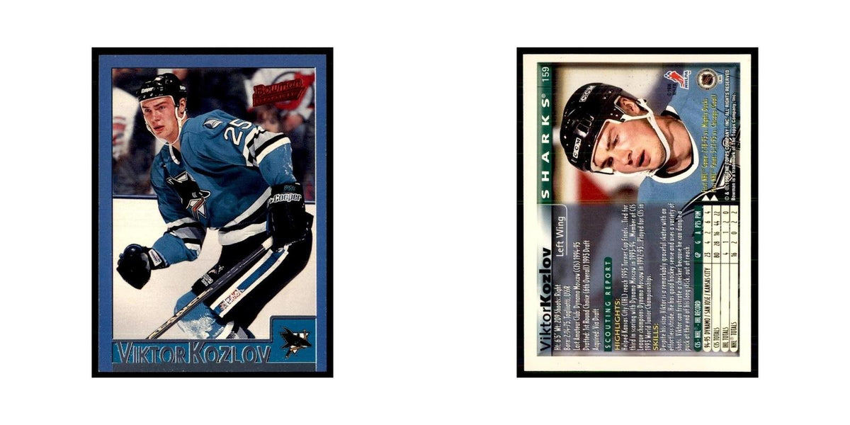 1995 Bowman Viktor Kozlov RC San Jose Sharks #159