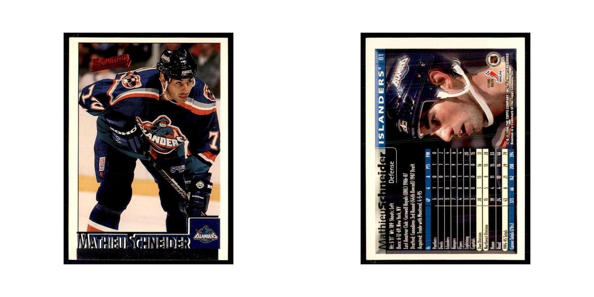 1995 Bowman Mathieu Schneider New York Islanders #81