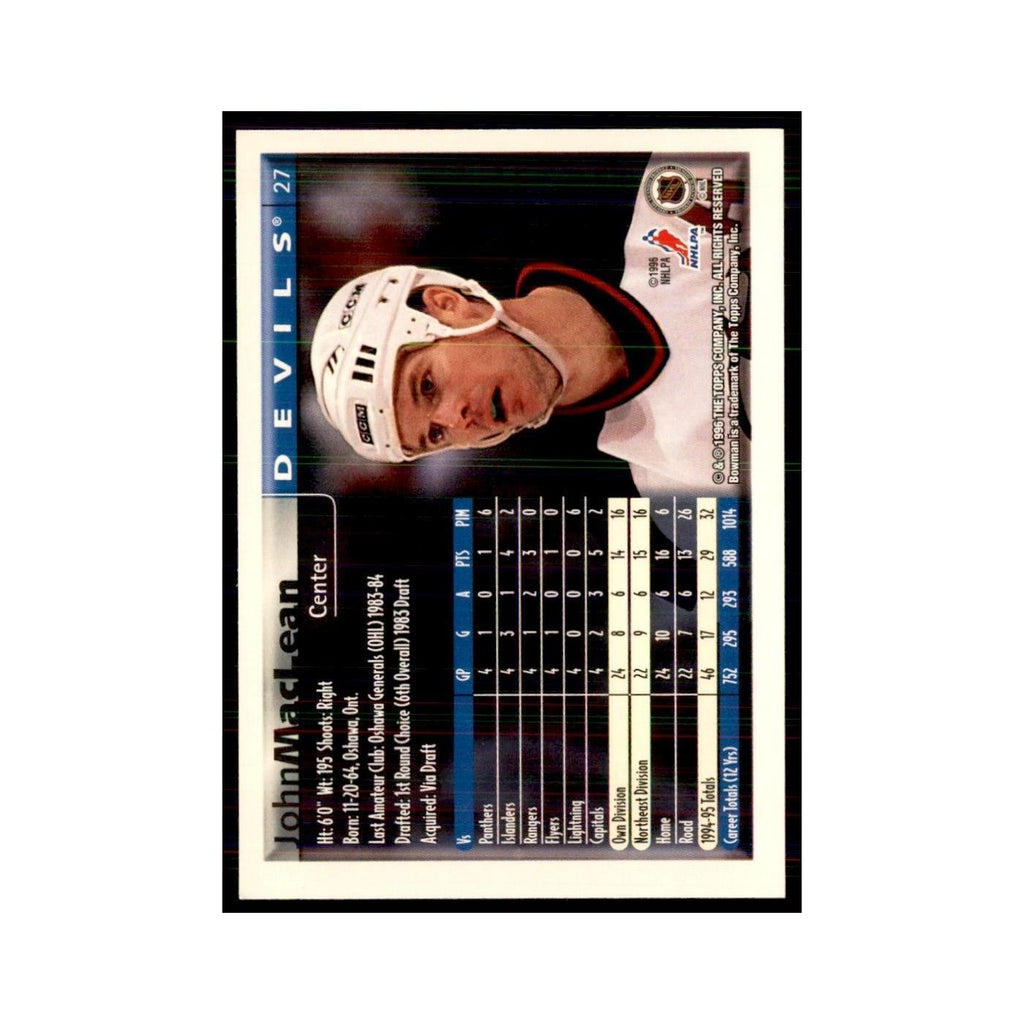 1995 Bowman John MacLean New Jersey Devils #27