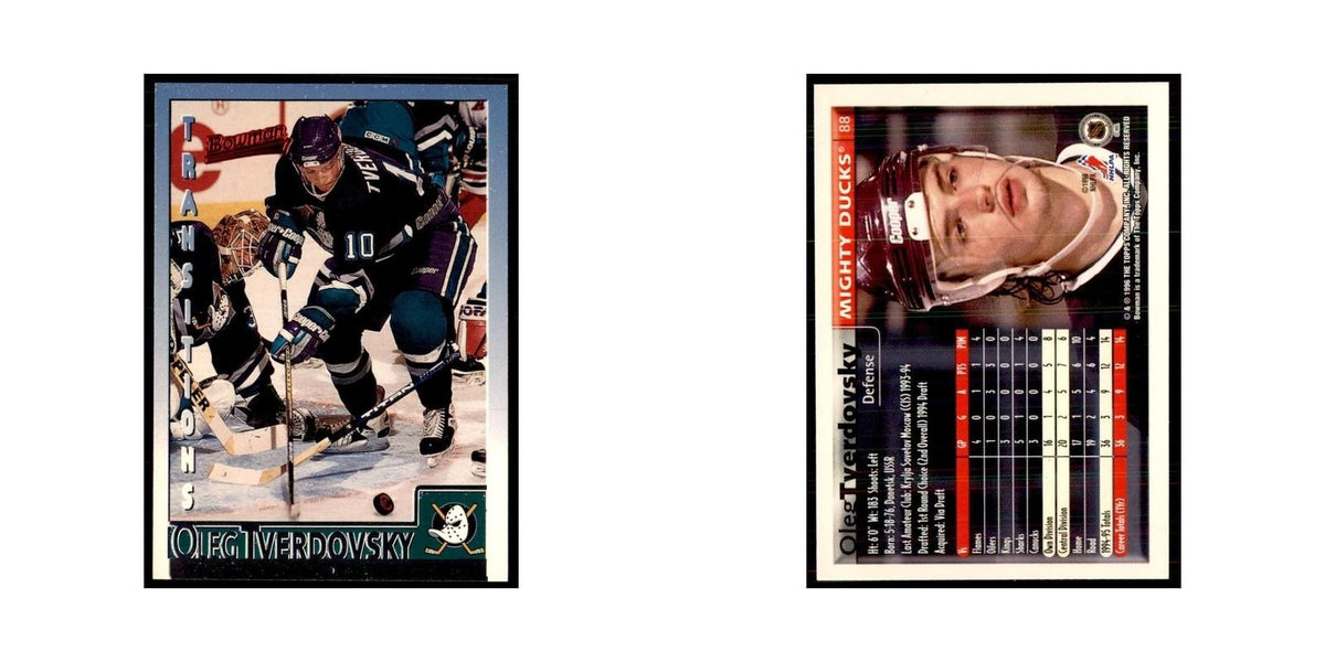 1995 Bowman Oleg Tverdovsky Anaheim Mighty Ducks #88