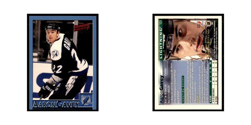 1995 Bowman Aaron Gavey RC Tampa Bay Lightning #121