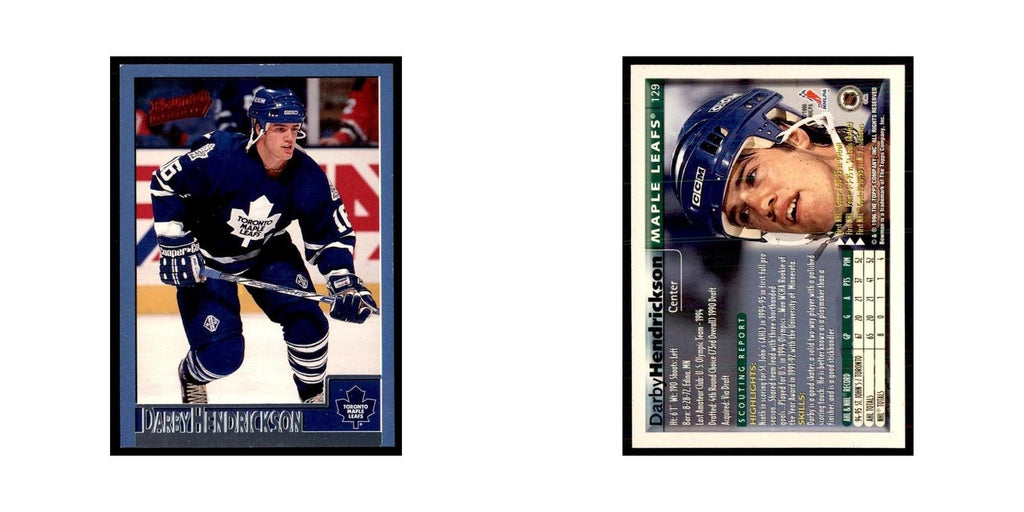1995 Bowman Darby Hendrickson RC Toronto Maple Leafs #129