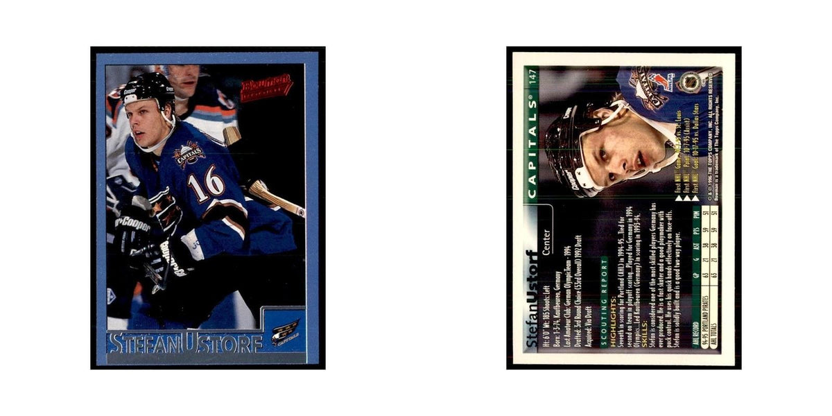 1995 Bowman Stefan Ustorf RC Washington Capitals #147
