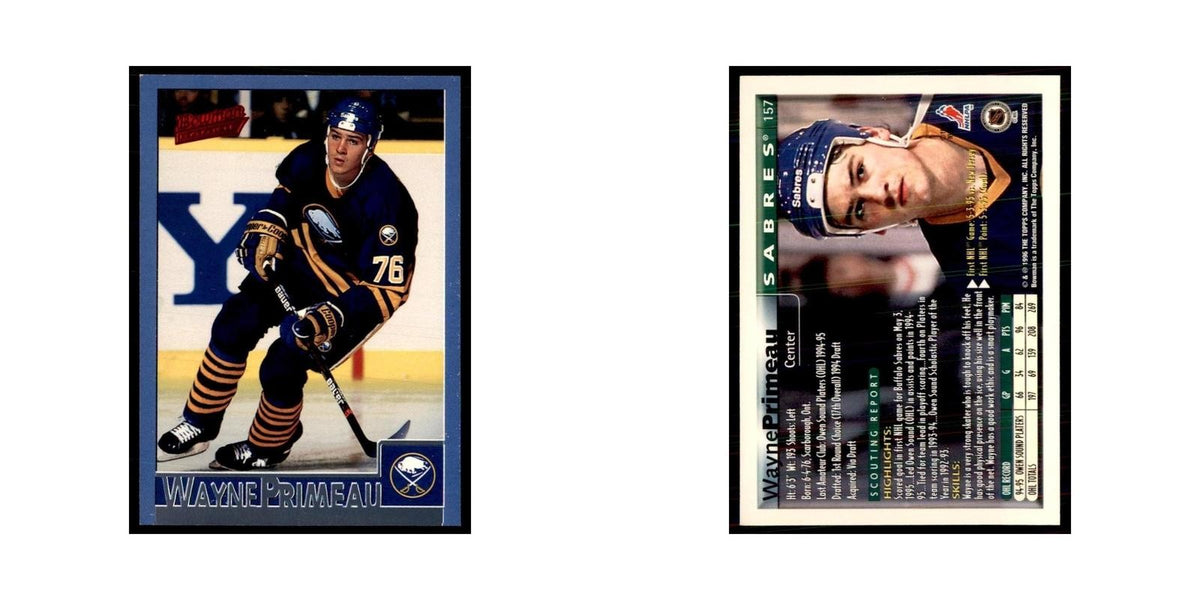 1995 Bowman Wayne Primeau RC Buffalo Sabres #157