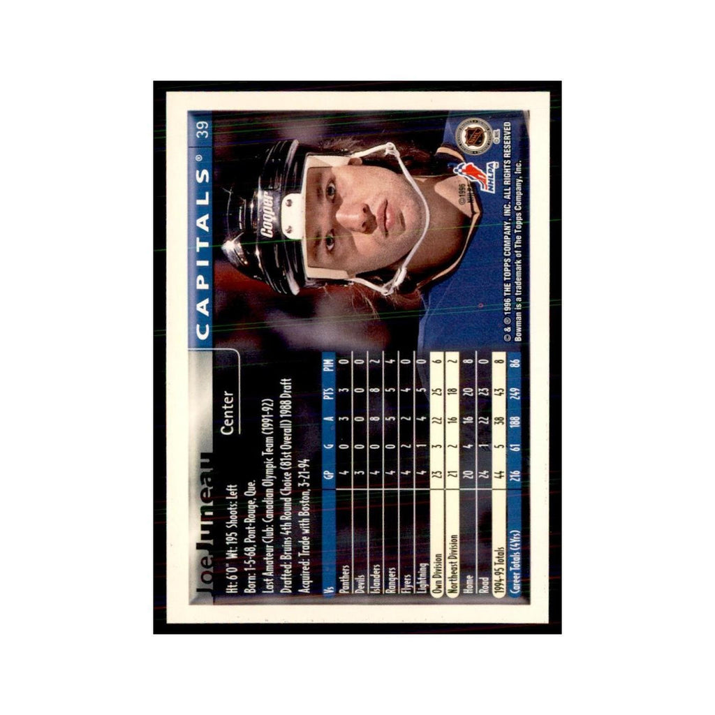 1995 Bowman Joe Juneau Washington Capitals #39