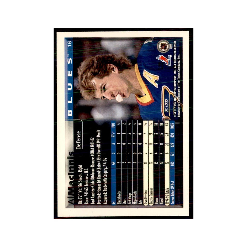 1995 Bowman Al MacInnis St. Louis Blues #16