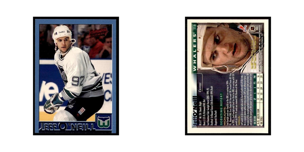 1995 Bowman Jeff O'Neill RC Hartford Whalers #118
