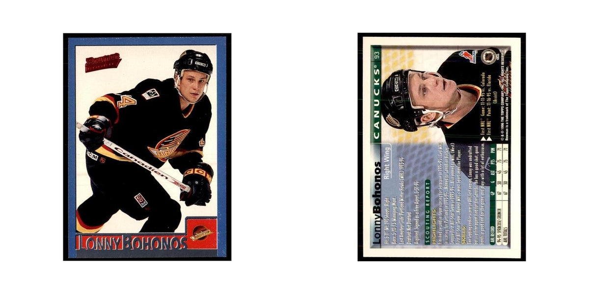 1995 Bowman Lonny Bohonos RC Vancouver Canucks #93