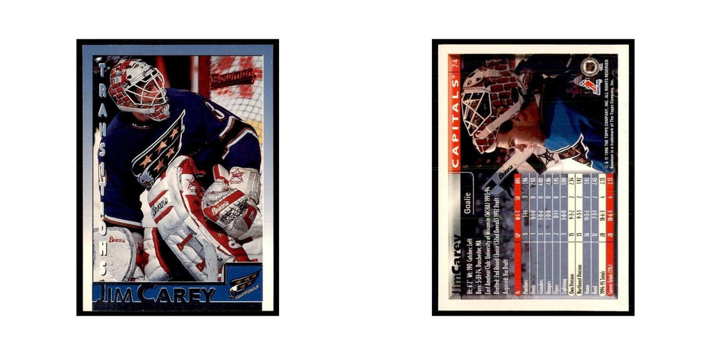 1995 Bowman Jim Carey Washington Capitals #74