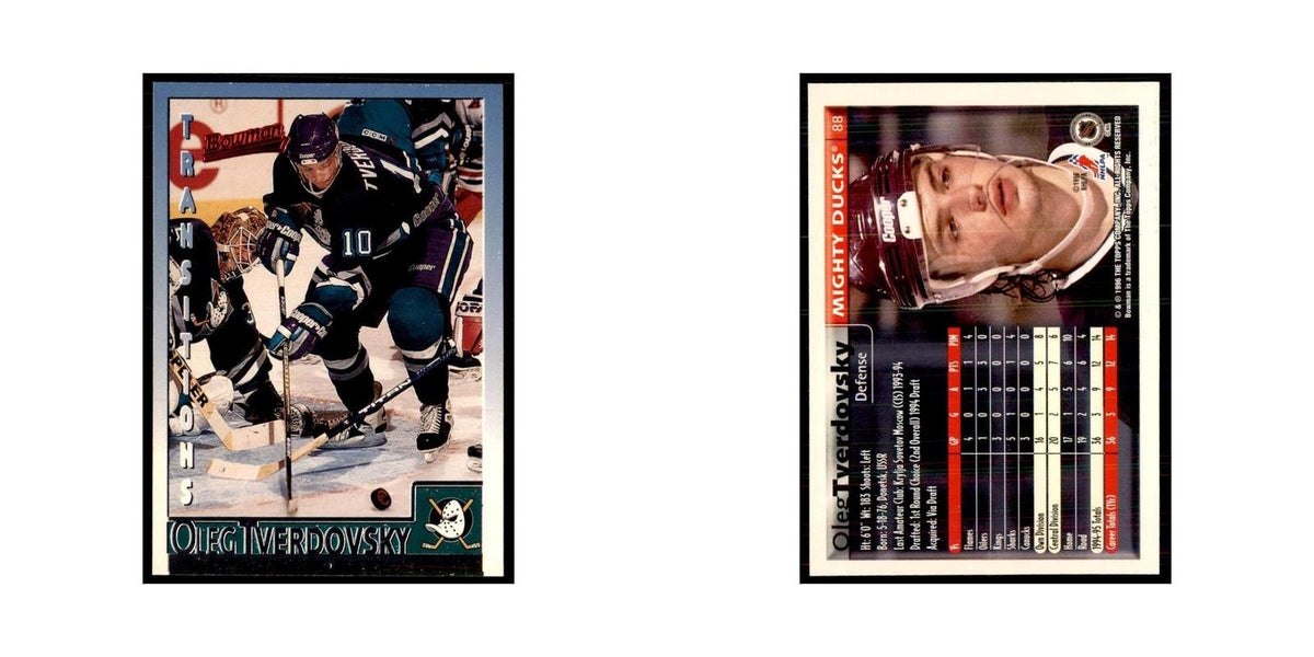 1995 Bowman Oleg Tverdovsky Anaheim Mighty Ducks #88