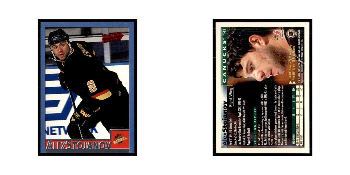 1995 Bowman Alex Stojanov RC Vancouver Canucks #114