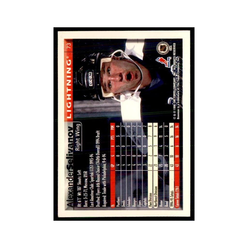 1995 Bowman Alexander Selivanov Tampa Bay Lightning #73