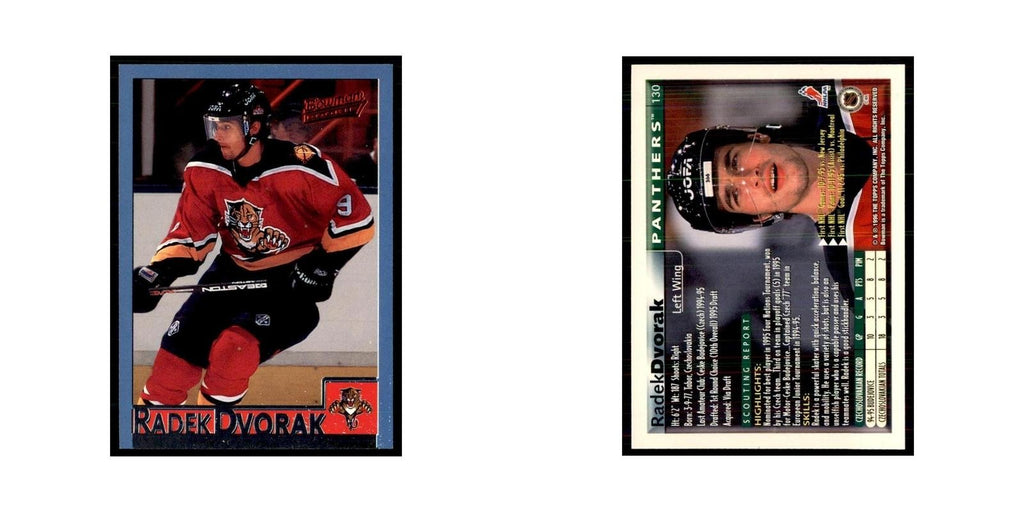 1995 Bowman Radek Dvorak RC Florida Panthers #130