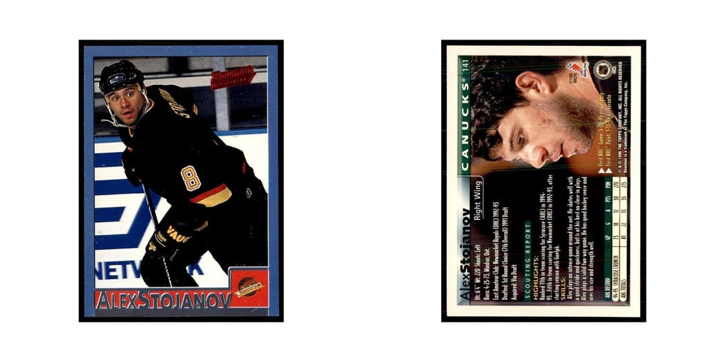 1995 Bowman Alex Stojanov RC Vancouver Canucks #141