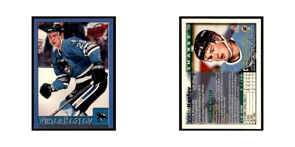 1995 Bowman Viktor Kozlov RC San Jose Sharks #159