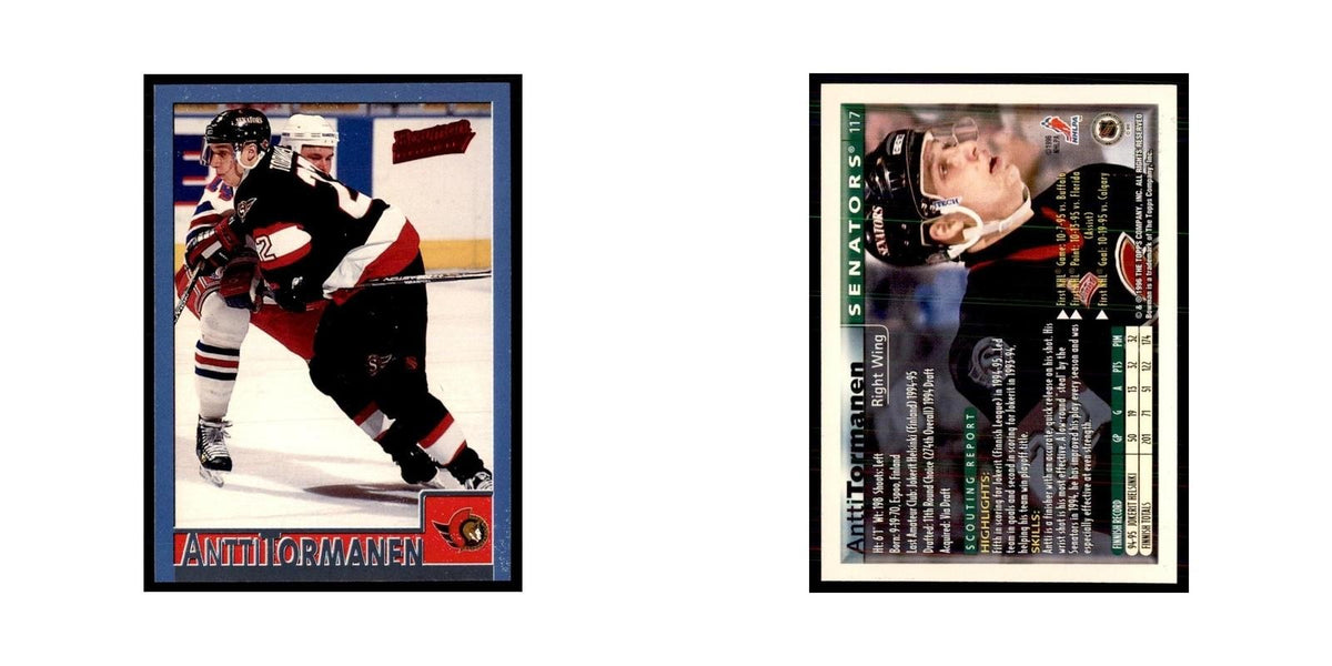 1995 Bowman Antti Tormanen RC Ottawa Senators #117