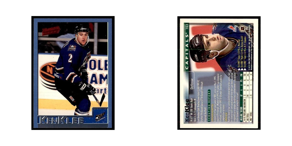 1995 Bowman Ken Klee RC Washington Capitals #163
