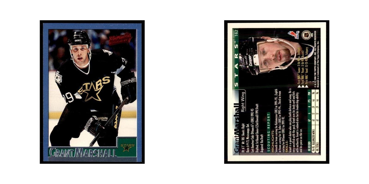 1995 Bowman Grant Marshall RC Dallas Stars #162