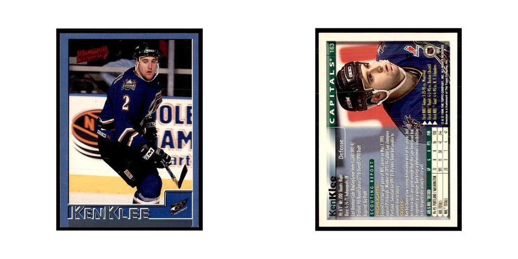 1995 Bowman Ken Klee RC Washington Capitals #163