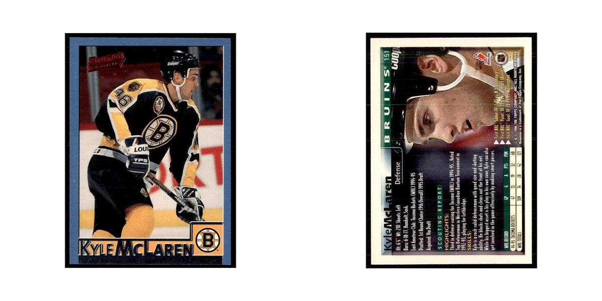 1995 Bowman Kyle McLaren RC Boston Bruins #151