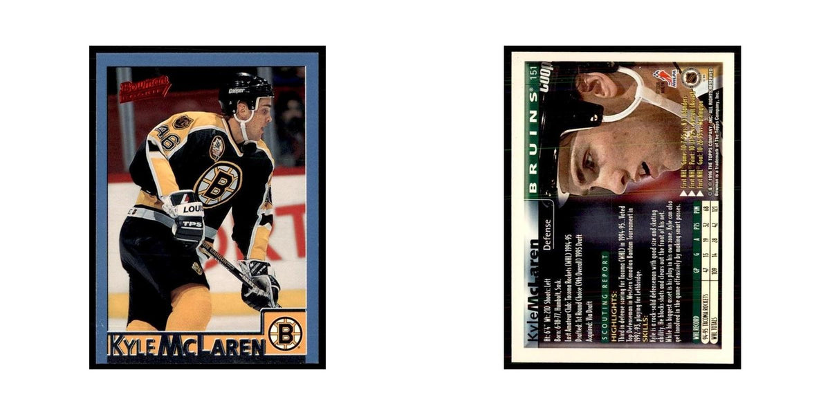 1995 Bowman Kyle McLaren RC Boston Bruins #151