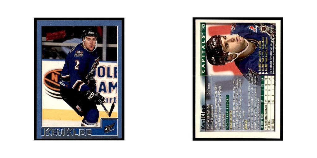 1995 Bowman Ken Klee RC Washington Capitals #163