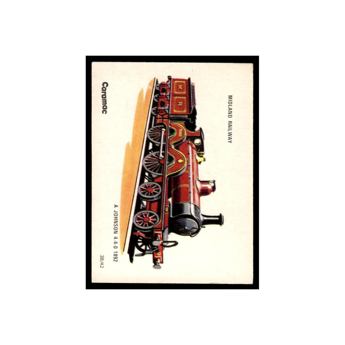Midland Railway 1976 Caramac Railway Locomotives #38 Baseball Card EX