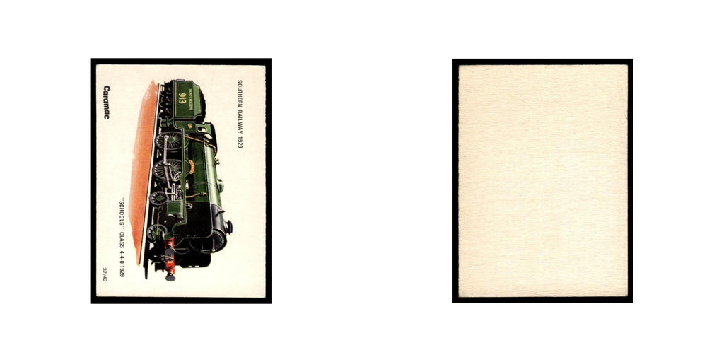 Southern Railway 1929 1976 Caramac Railway Locomotives #37 Baseball Card EX