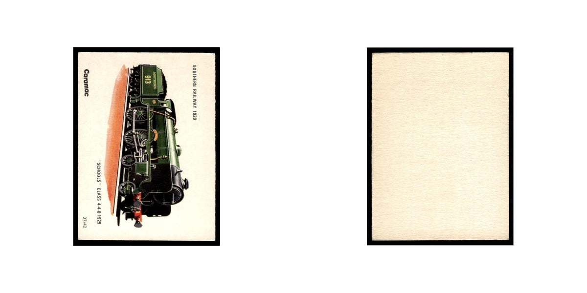 Southern Railway 1929 1976 Caramac Railway Locomotives #37 Baseball Card EX