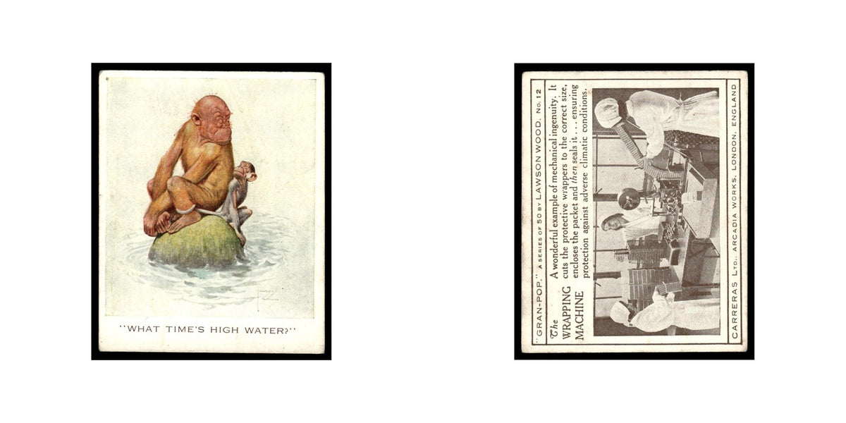 What Time's High Water 1934 Carreras Gran Pop Lawson Wood #12 Baseball Card VG