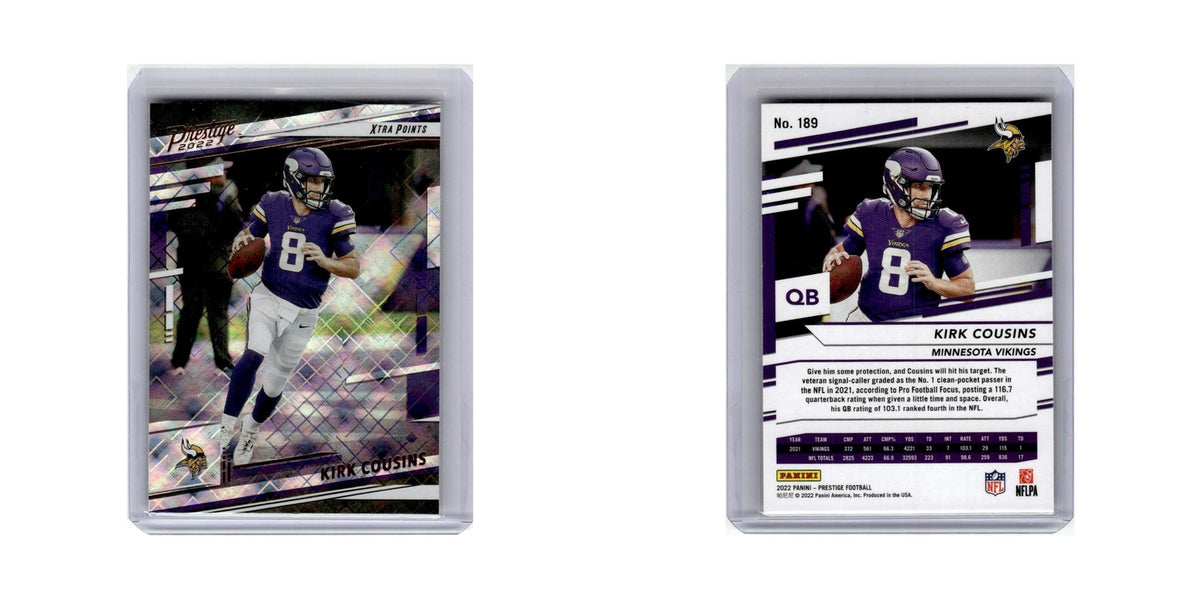 Kirk Cousins 2022 Panini Prestige Xtra Points #189 Minnesota Vikings NM