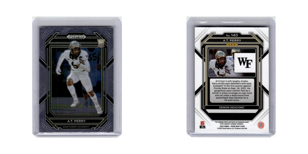 A.T. Perry 2023 Panini Prizm Draft Picks #140 Football Card NM