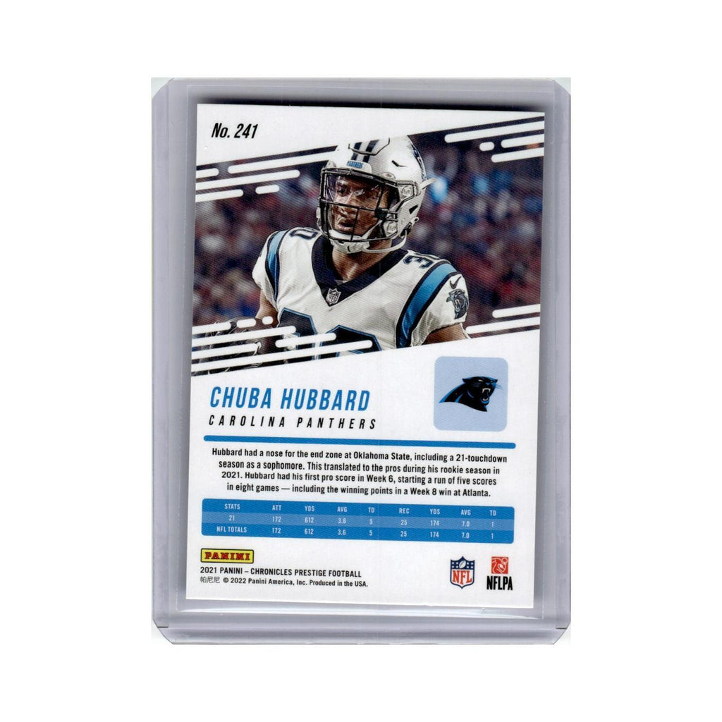 Chuba Hubbard Rookie 2021 Panini Prestige #241 Carolina Panthers NM