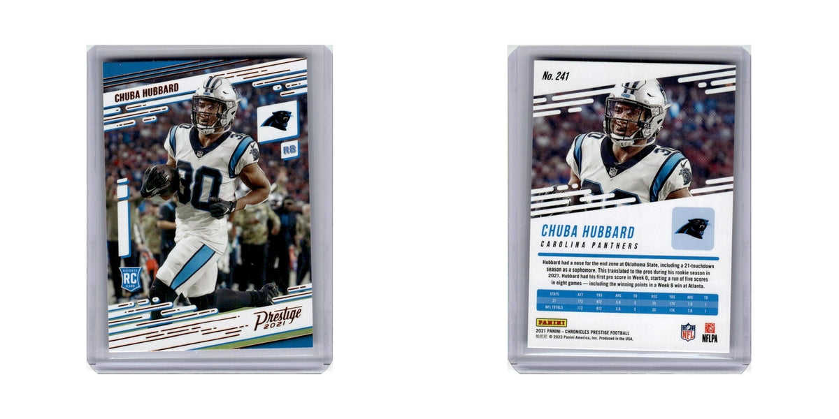 Chuba Hubbard Rookie 2021 Panini Prestige #241 Carolina Panthers NM
