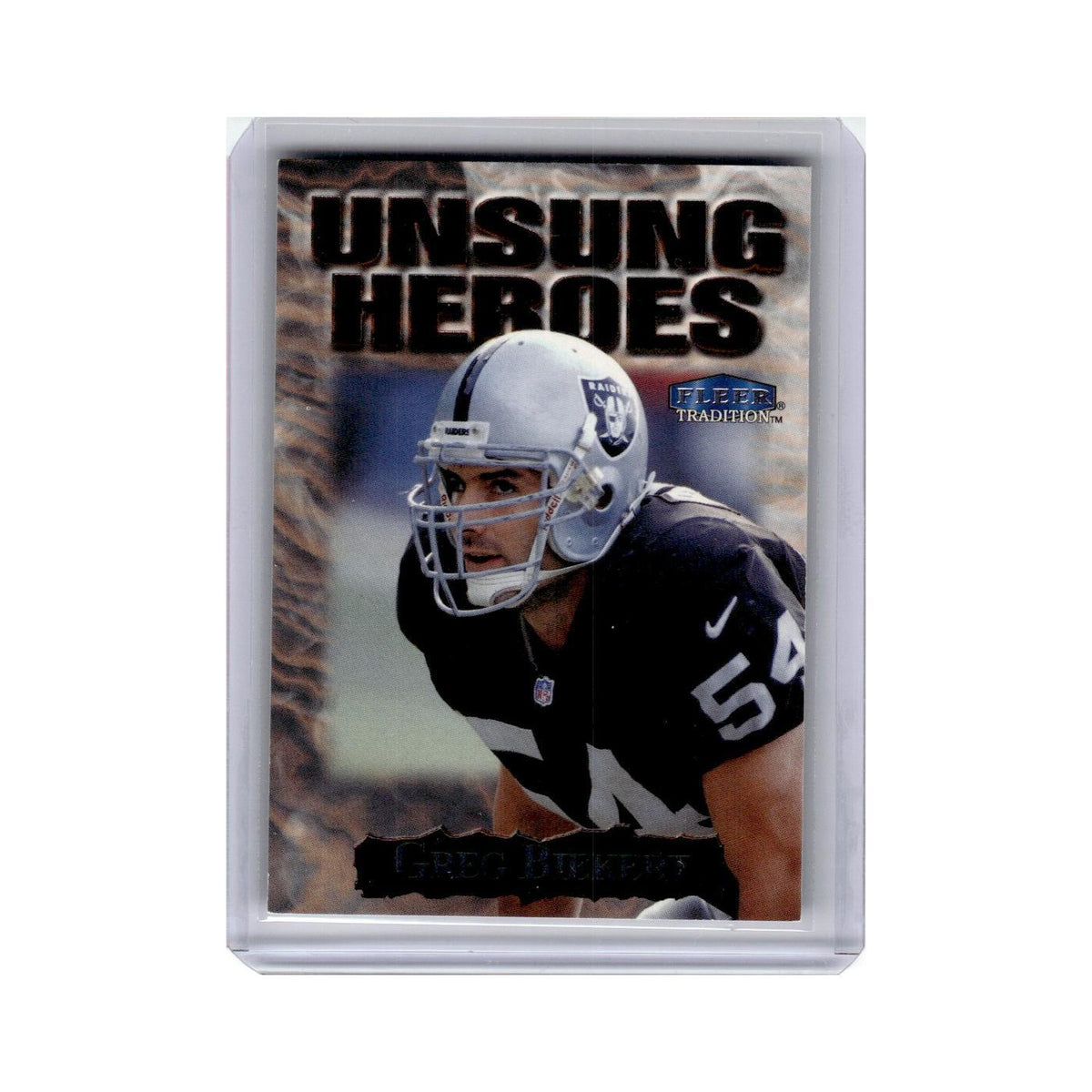 Greg Biekert 1999 Fleer Tradition Unsung Heroes #21UH Oakland Raiders NM