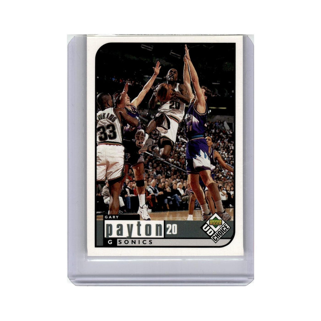 Gary Payton 1998 UD Choice #135 Seattle SuperSonics Basketball Card NM
