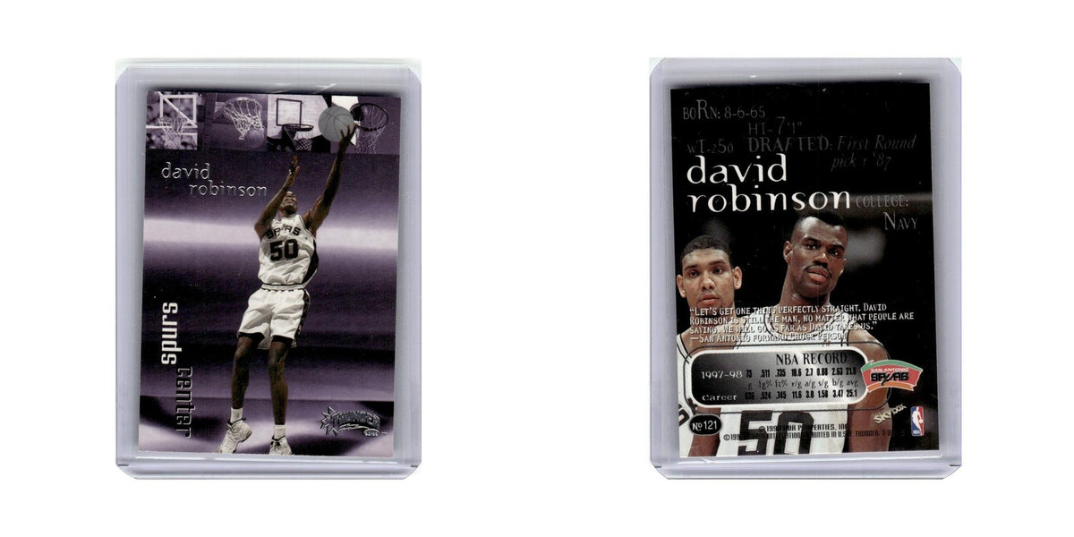 David Robinson 1998 Skybox Thunder #121 San Antonio Spurs Basketball Card NM
