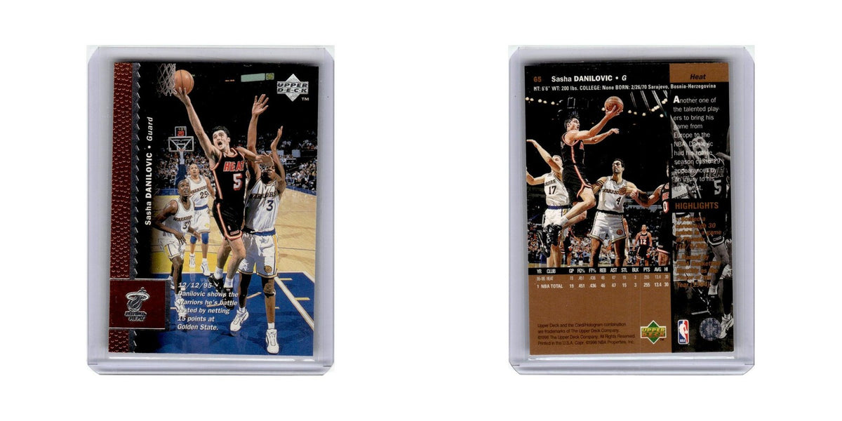 Sasha Danilovic 1996 Upper Deck #65 Miami Heat Basketball Card NM
