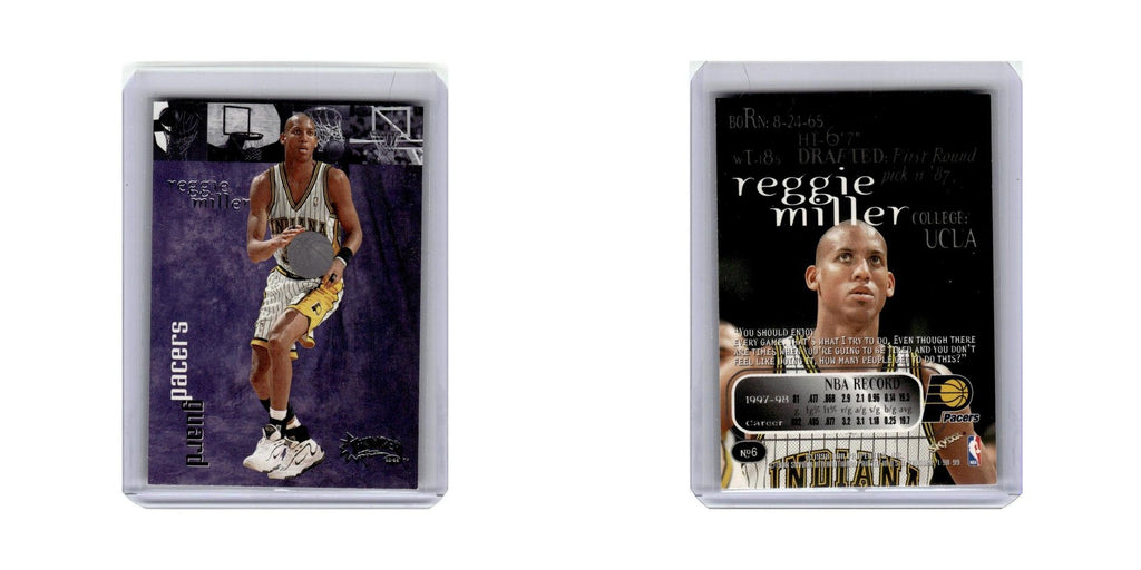 Reggie Miller 1998 Skybox Thunder #6 Indiana Pacers Basketball Card NM