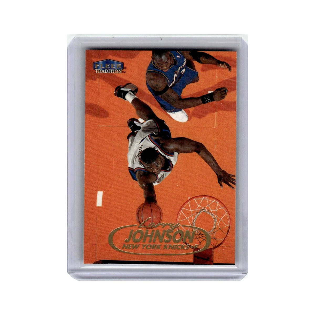Larry Johnson 1998 Fleer Tradition #22 New York Knicks Basketball Card NM
