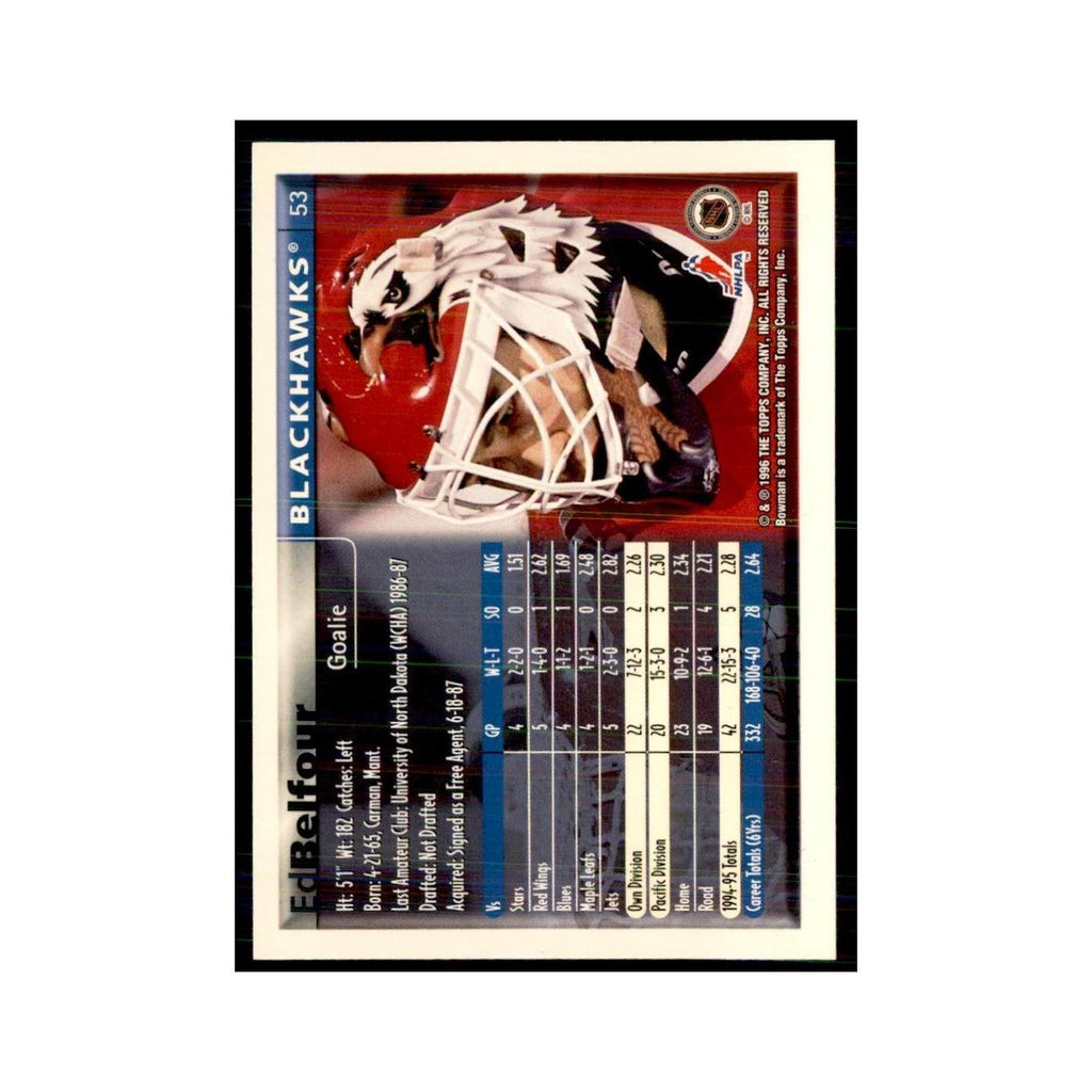 1995 Bowman Ed Belfour Chicago Blackhawks #53