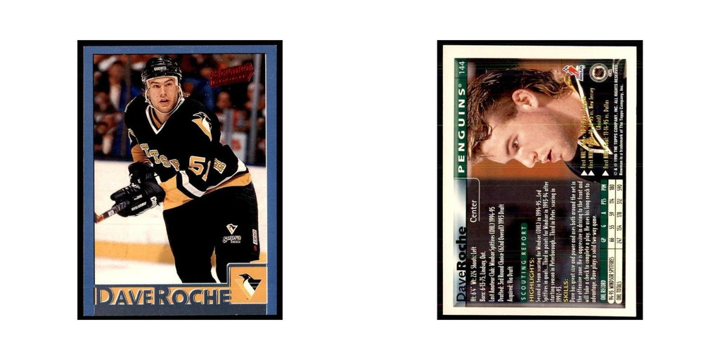 1995 Bowman Dave Roche RC Pittsburgh Penguins #144