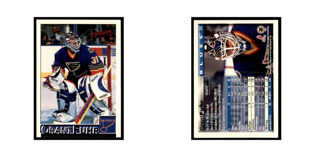 1995 Bowman Grant Fuhr St. Louis Blues #25