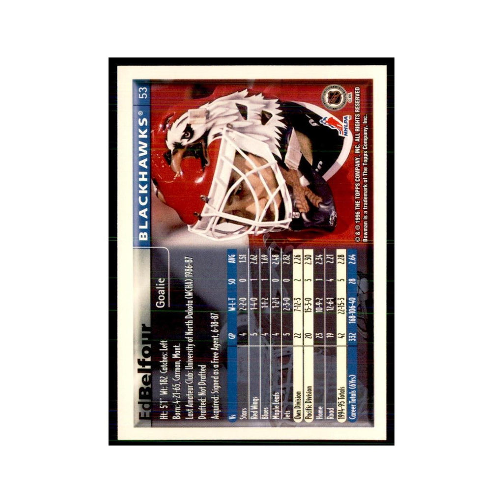 1995 Bowman Ed Belfour Chicago Blackhawks #53