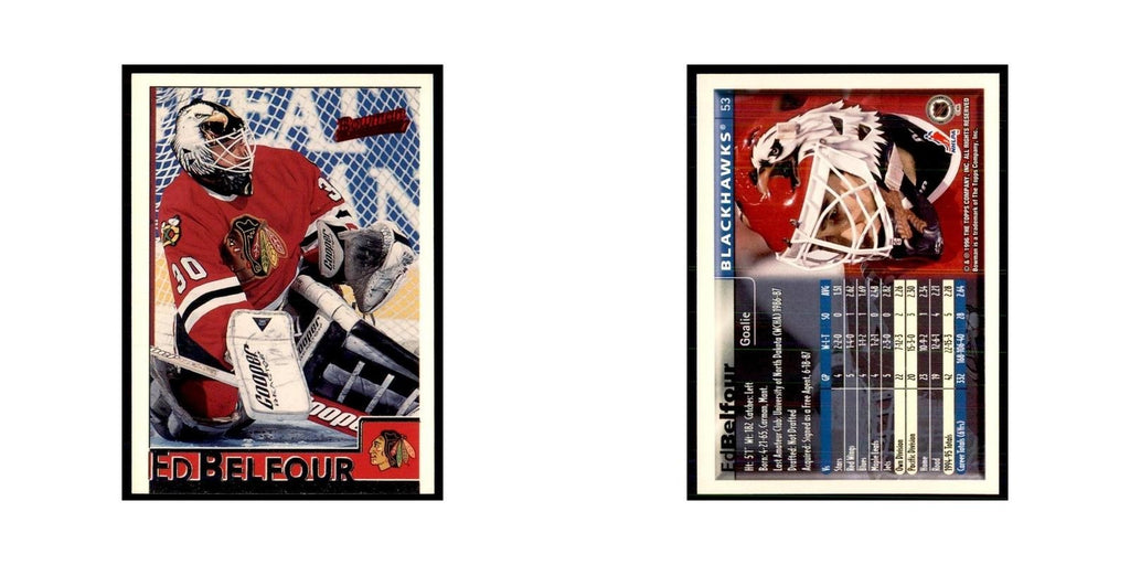 1995 Bowman Ed Belfour Chicago Blackhawks #53